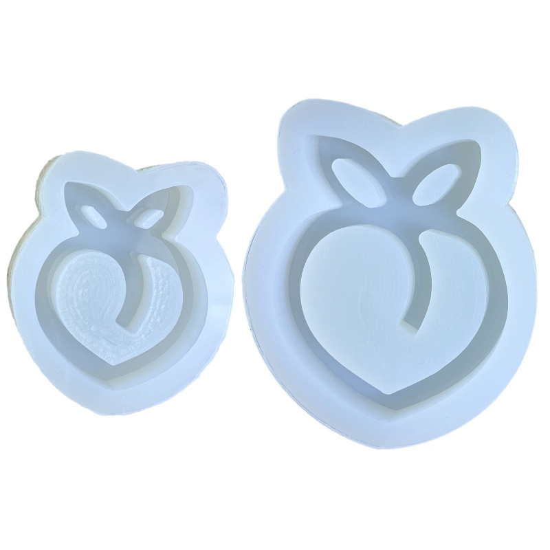 Sa Khuôn Làm Đồ Trang Sức Hình Quả Đào Bằng Nhựa Resin Dễ Thương DIY