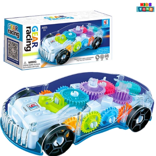 Mô hình xe ô tô đồ chơi  có nhạc và ánh sáng vui nhộn xe ô tô đồ chơi bánh răng trong suất tự động phát nhạc   Tony kids