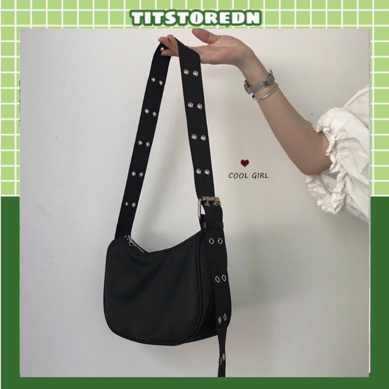 Túi đeo chéo cá tính nhiều nấc điều chỉnh (có sẵn, hình thật)