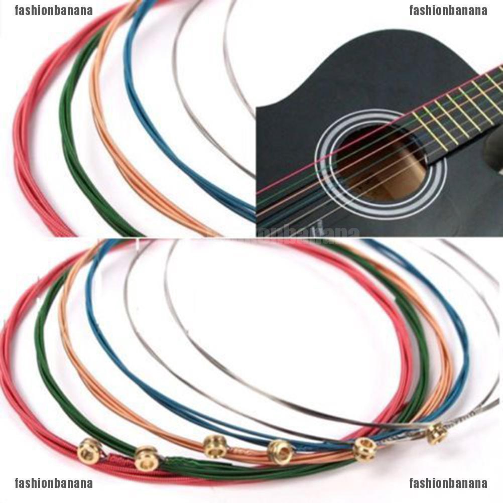 Set 6 dây đàn guitar nhiều màu