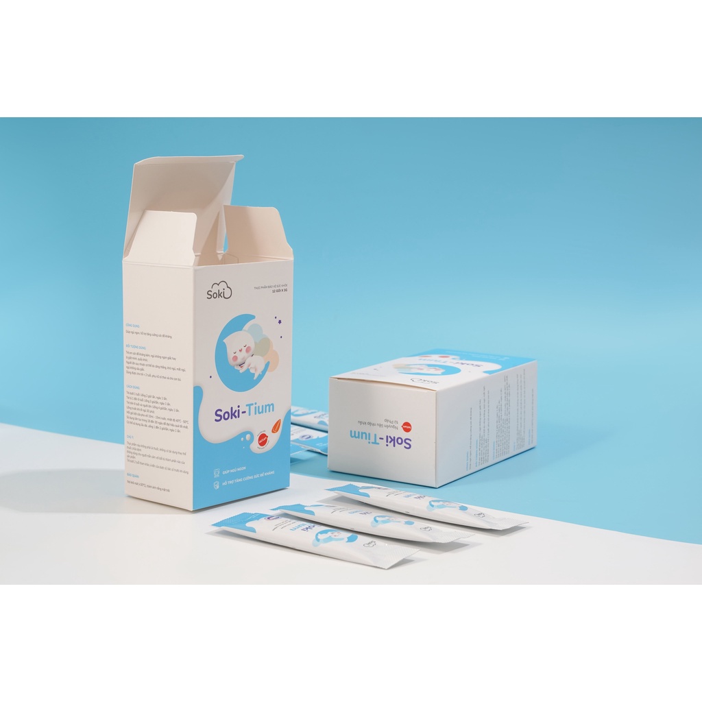 Sữa Ngủ Ngon SOKI TIUM - GIÚP BÉ NGỦ NGON HƠN, SÂU GIẤC