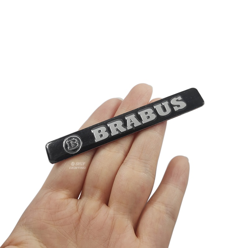 1 X Logo Mercedes-Benz MAYBACH BRABUS Bằng Nhôm Dán Trang Trí Xe Hơi