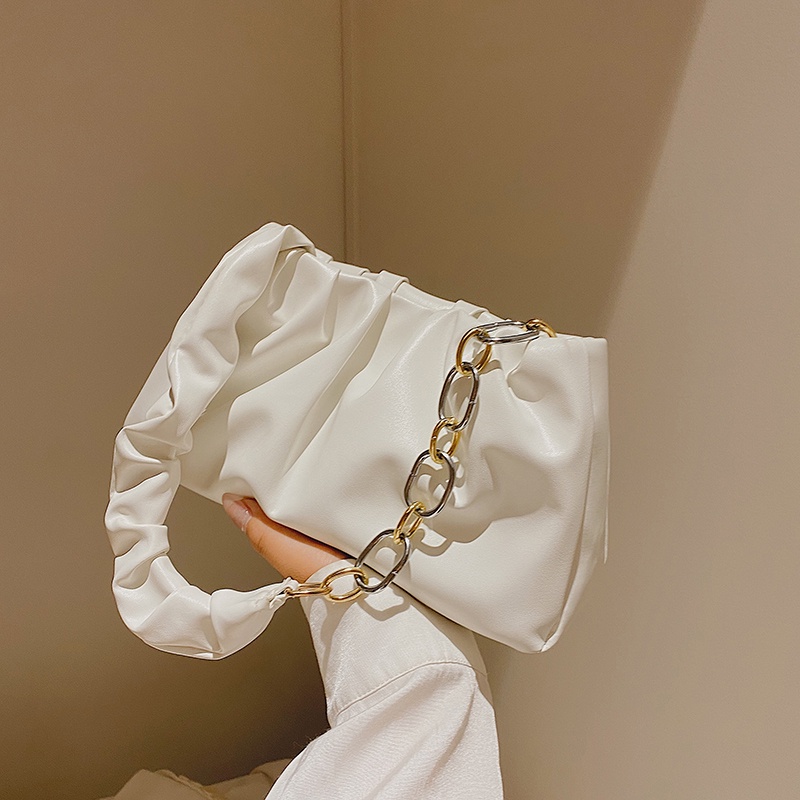 Túi IELGY đeo vai màu trơn hình đám mây phong cách hàn quốc dễ phối đồ cho nữ