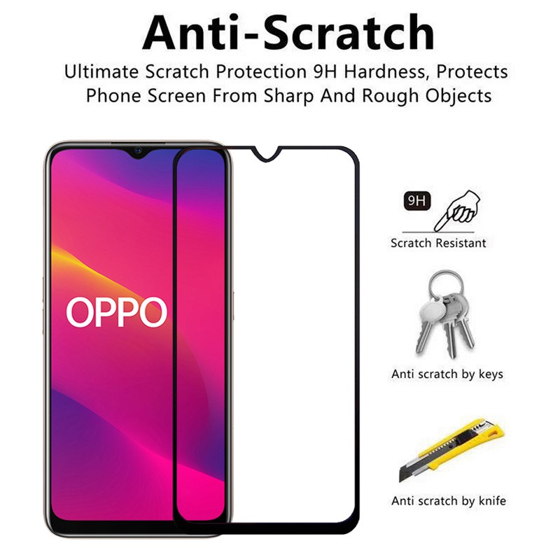 Kính cường lực KOOSUK bảo vệ toàn màn hình cho OPPO A7 A5S A5 A3S F9 Pro A12 A11K A12E A91 A8 A31