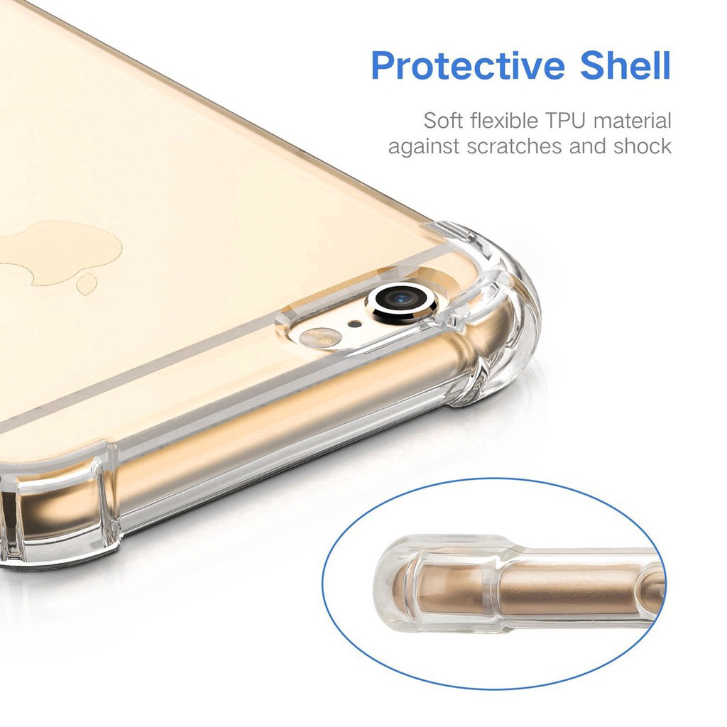 Ốp điện thoại TPU trong suốt cho iPhone 6/7/8/XCase