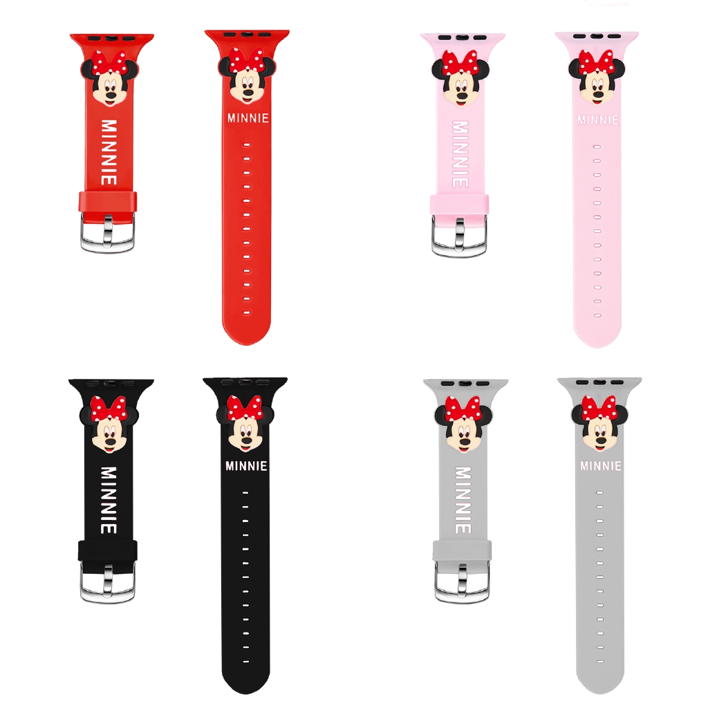 【Apple Watch Strap】Soft Cartoon Silicone Strap for Apple watch Series 6 se 5 4 3 2 1 38mm 40mm 42mm 44mm Cute watch band