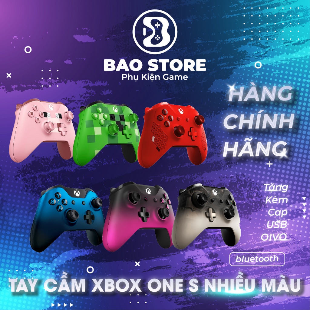 Tay Cầm XBOX ONE S Chính Hãng - Nhiều Màu NOBOX