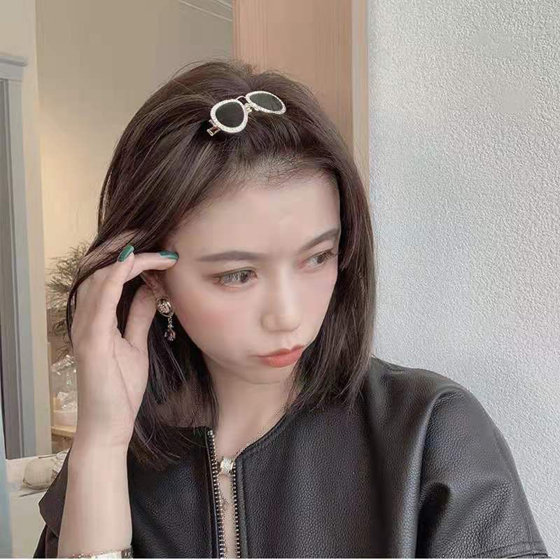 Kẹp tóc kiểu dáng mắt kính ngộ nghĩnh - UniLabel