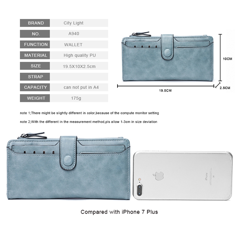 Ví cầm tay dáng dài bằng da PU mềm chất lượng cao thời trang dành cho nữ