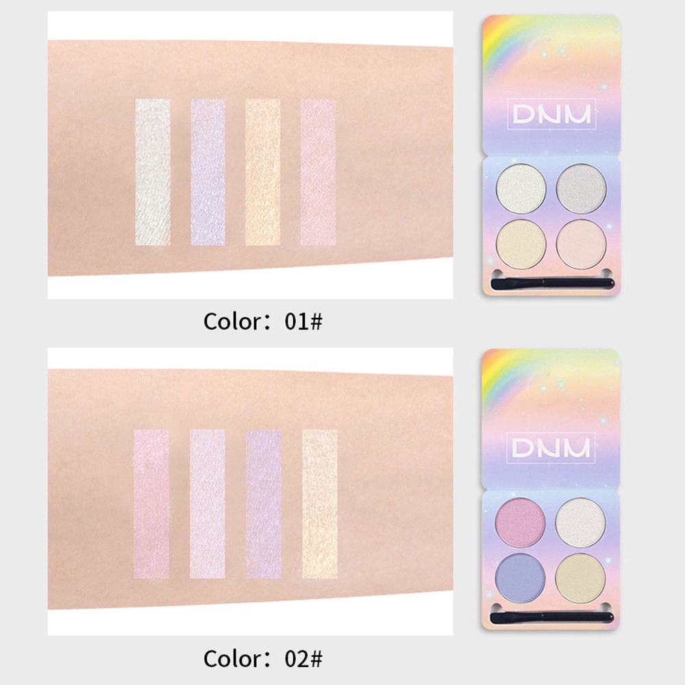 DNM 4 Colors Shimmer Highlight Powder Palette