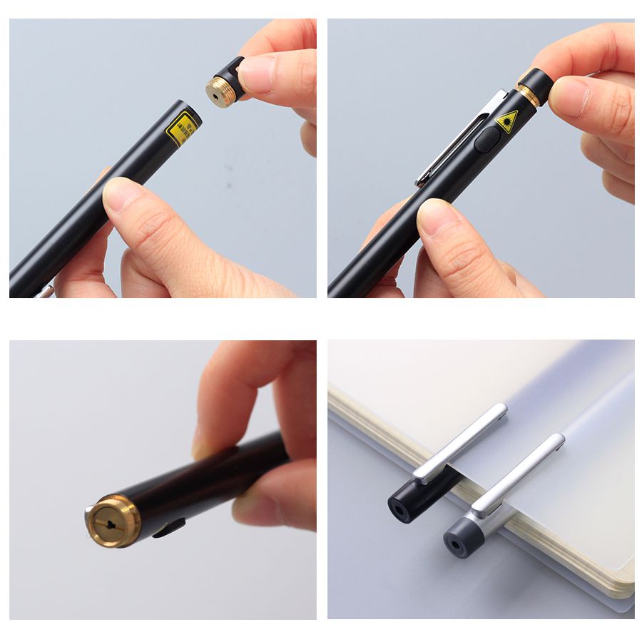 Bút Laser (Không kết nối) Chỉ Bảng, Sa Bàn Thuyết Trình Vỏ Kim Loại Điểm Sáng Đỏ To 3933