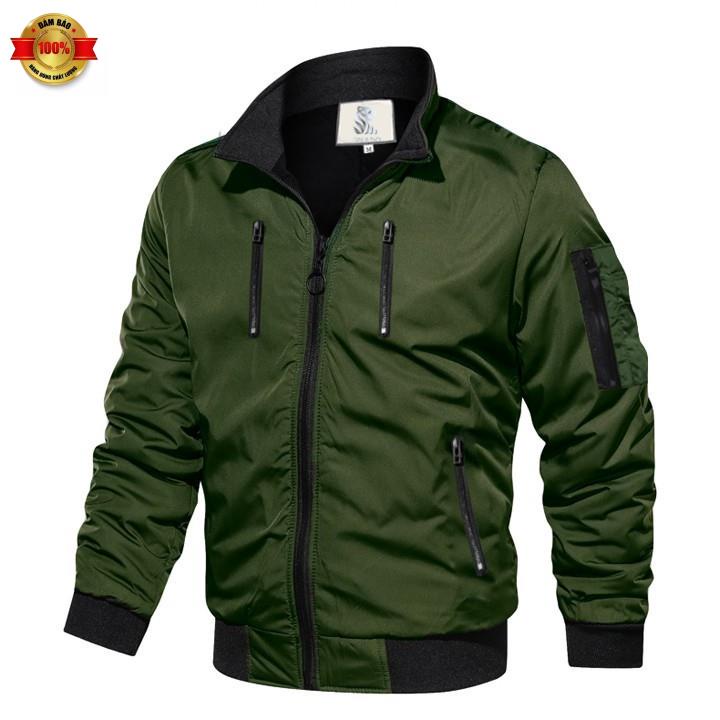 Áo khoác dù chống thấm nước 2 lớp cao cấp TTS AK34 - Màu Rêu