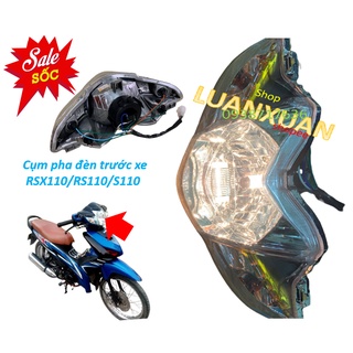 Fuil chóa đèn pha xe wave rsx 110-wave rs 110-wave s 110 -đời 2009 -2010