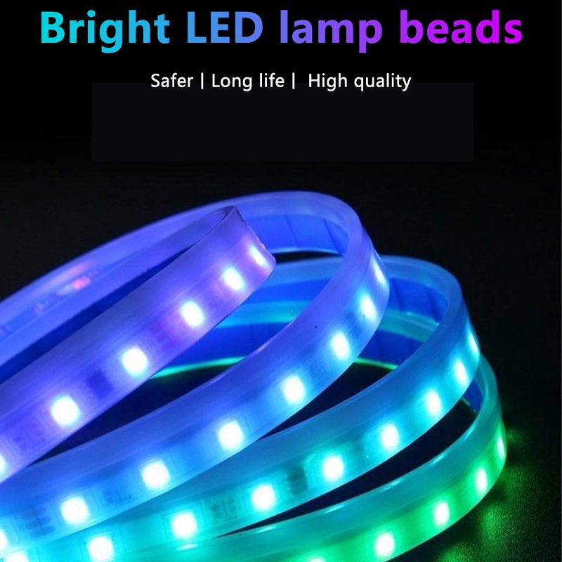 Dải đèn led LYMOYO RGB 12V kèm bộ điều khiển từ xa nhiều màu chuyên dùng trang trí mui xe hơi