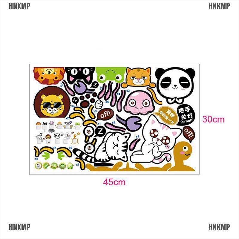 11 Sticker dán ổ cắm tường kiểu dáng hoạt hình dễ thương
