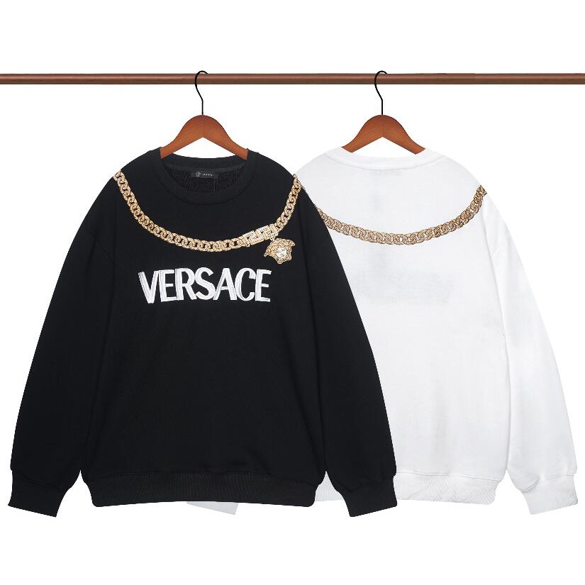 Áo Sweater Versace Chất Liệu Cotton Thêu Họa Tiết Thời Trang Cho Nam Nữ