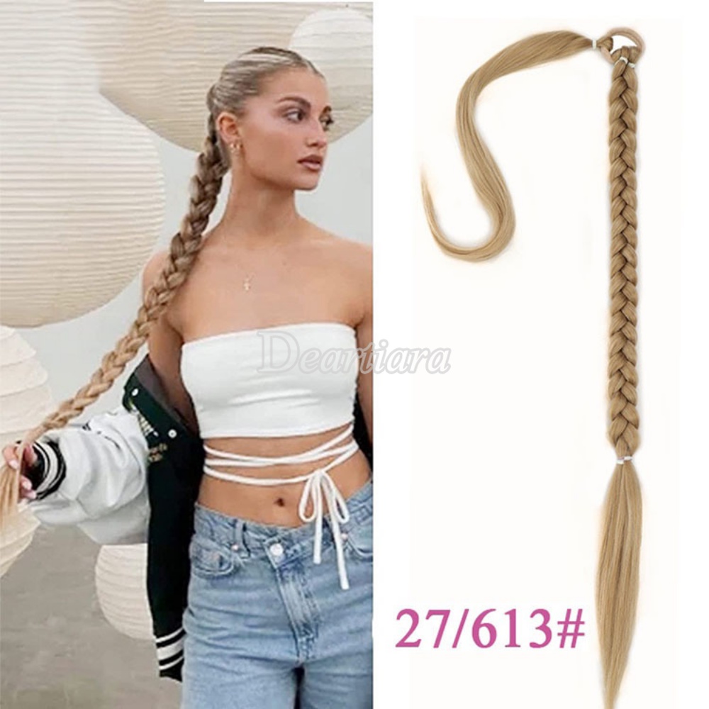 1 Tóc Giả Thắt Bím Đuôi Ngựa Thời Trang Cho Nữ