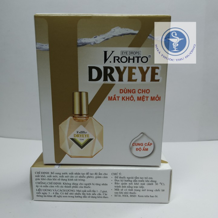 Nhỏ mắt V.Rohto Dryeye - Lọ 13ml | Thế Giới Skin Care