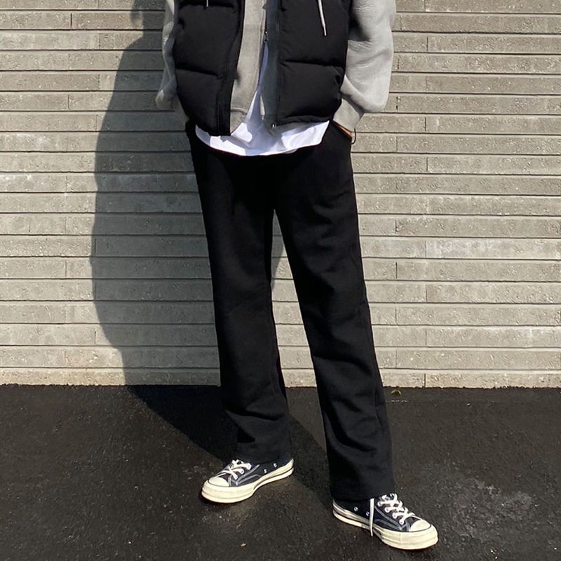 Quần Dài Thể Thao Dáng Rộng Vải Lông Cừu Mỏng Giữ Ấm Thời Trang Mùa Hè Cho Nam