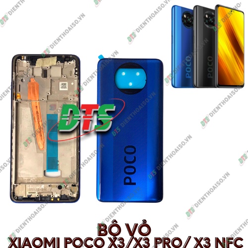 Vỏ xiaomi poco x3 /poco x3pro xanh