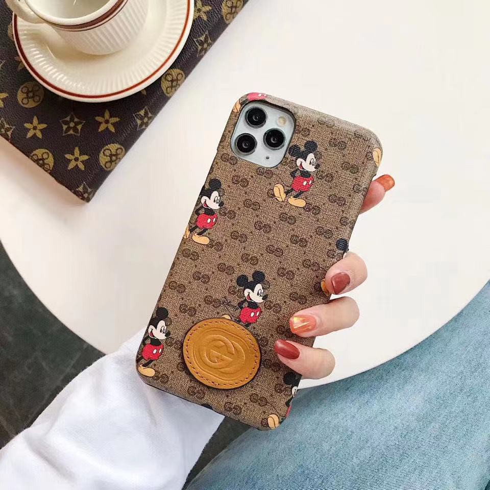 DISNEY Ốp Điện Thoại In Logo Gucci Mickey Sang Trọng Cho iphone 13 Pro Max 13Pro 13mini 11 Pro 7 plus 8 8plus X XS XR Max SE 12 12Pro 12 Pro Max 12