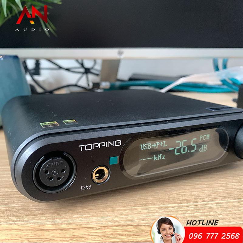 DAC Topping DX5 – 2 Chip ES9068AS Đa kết nối tiện nghi, thiết kế đẹp