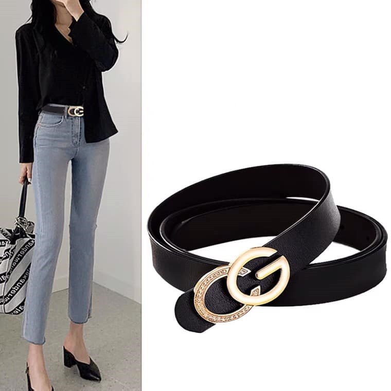 T19235 - Thắt lưng nữ da thật hàng nhập