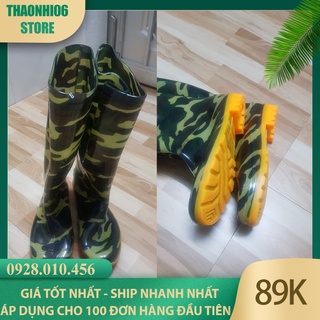 Ủng lao động rằn ri đế kếp siêu bền dành cho nam/nữ size 39-42