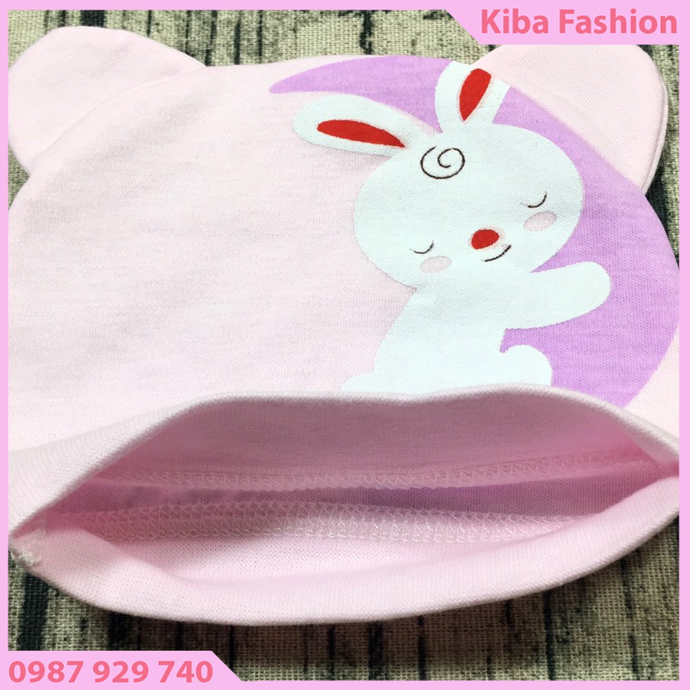 Mũ cotton sơ sinh cao cấp cho bé