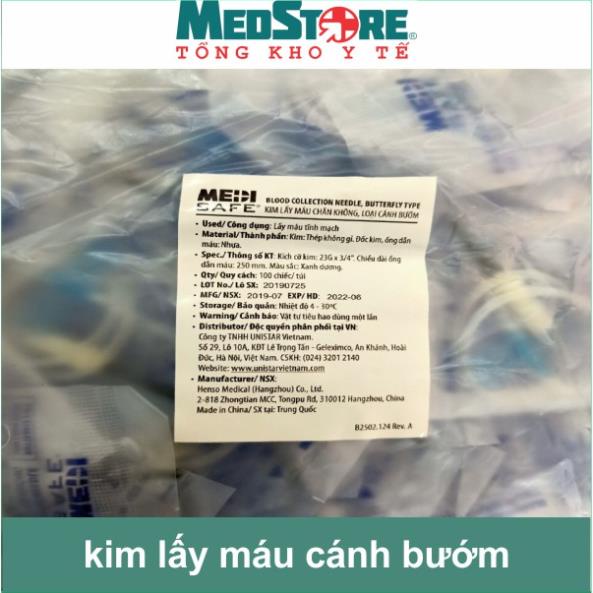 Kim bướm medisafe kim lấy máu chân không dùng trong PRP 23G