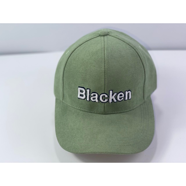 Nón kết lưỡi trai ❤️ Nhung mịn thêu chữ blaken Hàn Quốc cá tính thời trang