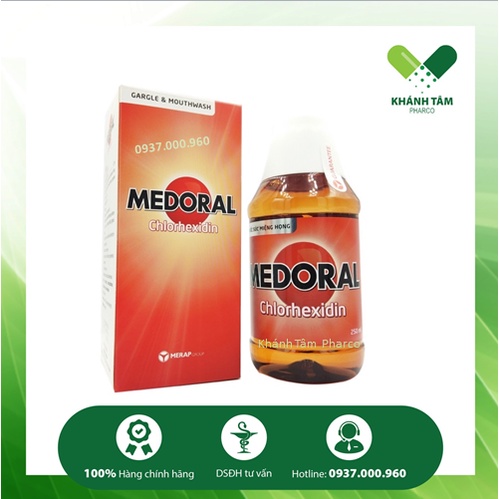 Nước súc miệng MEDORAL chai lớn 250ML
