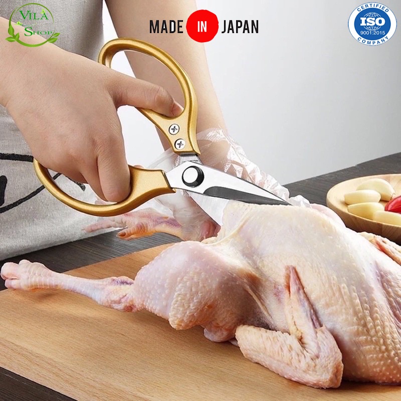 Kéo Nhật Đa Năng SK5, Kéo Làm Bếp Nội Địa Nhật Chuyên Dụng Cắt Gà, Cắt Vịt, Cắt Thịt Các Loại Lưỡi Thép Không Gỉ