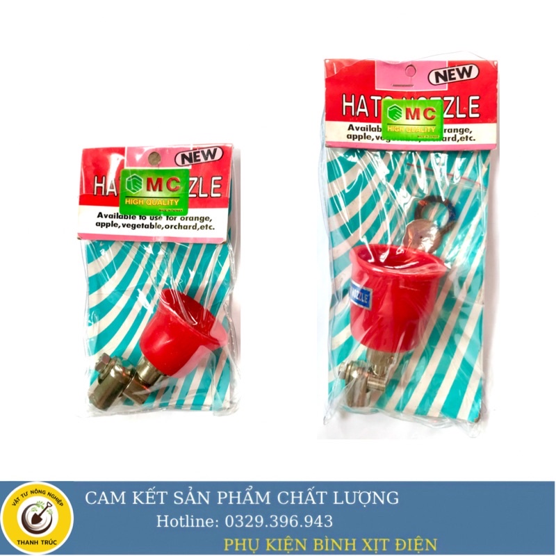 Béc loa đỏ Đài Loan chính hãng, béc tưới rửa, phun xịt xoay 360 độ (loa nhỏ, loa lớn).