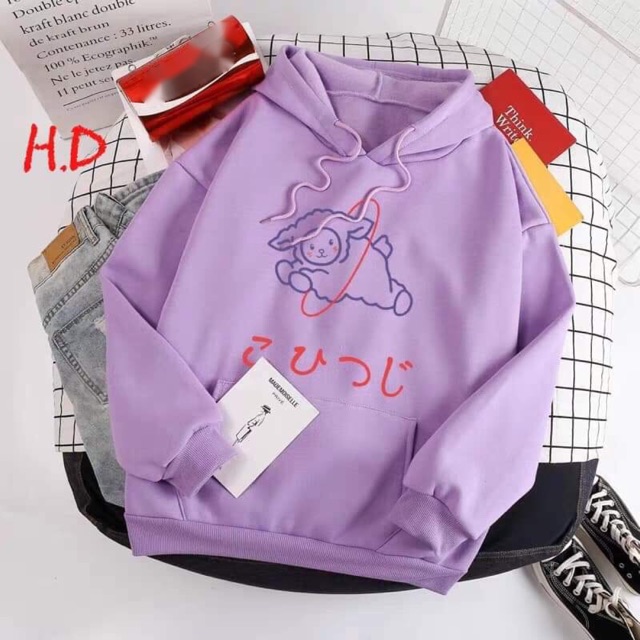 [FREESHIP ĐƠN TỪ 50K] Áo hoodie cừu chữ nhật HDA1119