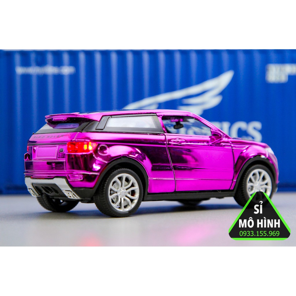 [ Sỉ Mô Hình ] Xe mô hình Range Rover Evoque 1:32 Crom tím