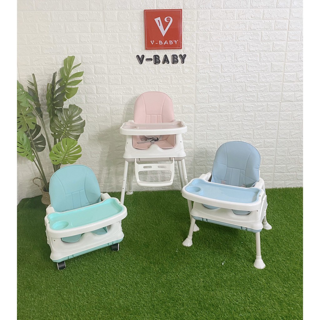 [Mã 267FMCGSALE giảm 8% đơn 500K] GHẾ ĂN DẶM 3 IN V1 V-BABY G803 - PHIÊN BẢN NÂNG CẤP CỦA HANBEI