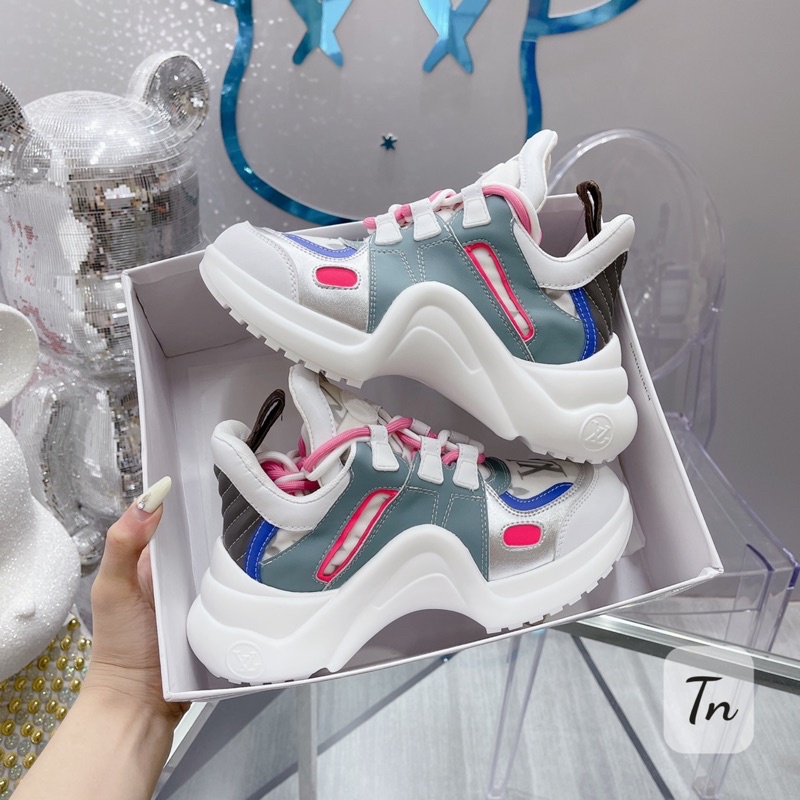 Giày thể thao Lv đế sóng bản 2 dây super fullbox, bill, túi giấy