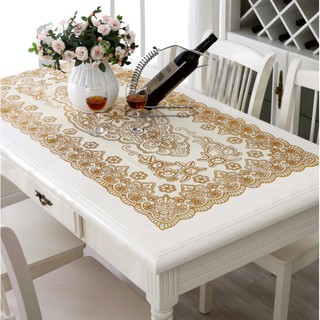 Khăn trải bàn ăn 60x1m2 nhũ vàng