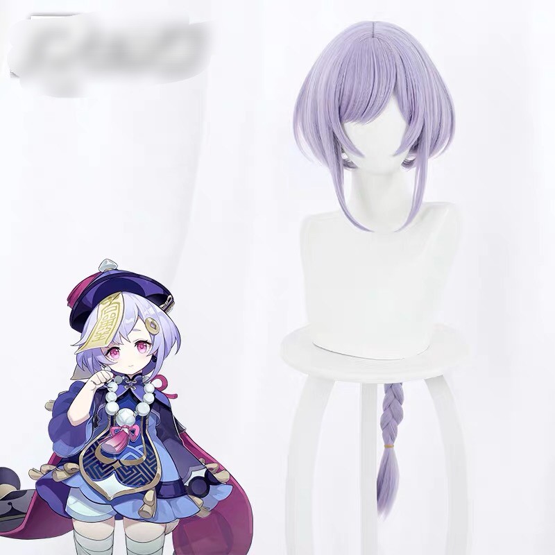 Tóc giả cosplay Qiqi Genshin Impact