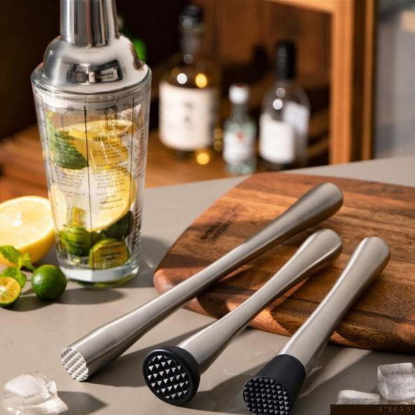 Dụng cụ ép pha chế rượu cocktail bằng thép không gỉ tiện lợi DIY