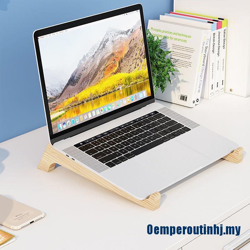 Giá Đỡ Laptop Bằng Gỗ Làm Mát Tiện Dụng Cho Pc Notebook