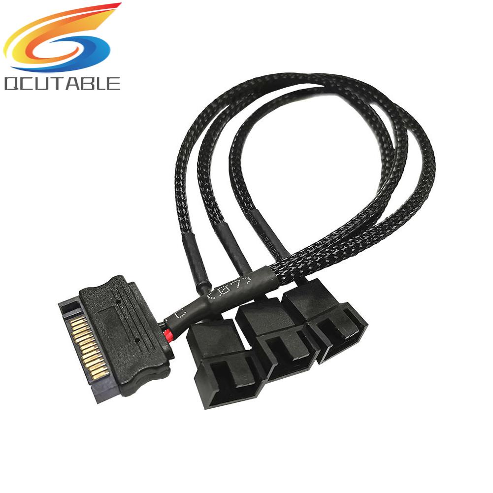 Cáp Chia Nguồn SATA Sang 4 Pin Cho Quạt Tản Nhiệt Máy Tính