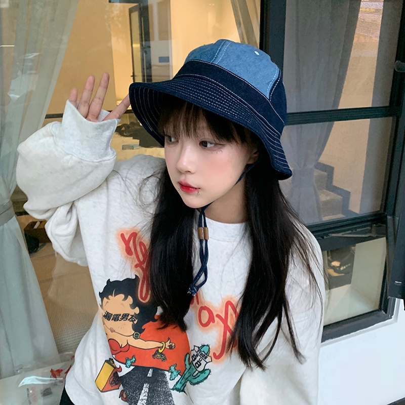 Nón Tai Bèo Cao Bồi Nhật Bản Màu Sắc Thời Trang Xuân Thu Có Dây Đeo Tùy Chỉnh Màu Sắc Phù Hợp Cho Mọi Phong Cách Cao Bồi