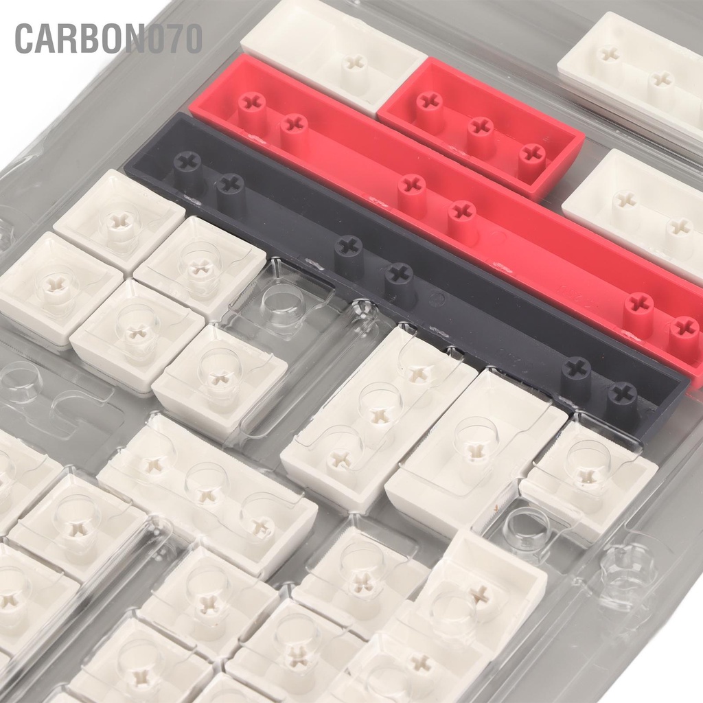 Carbon070 126 Phím Keycaps Màu hồng trắng Bàn phím PBT Nhiệt thăng hoa XDA Chiều cao DIY Tự làm cho cơ học Tiếng Anh