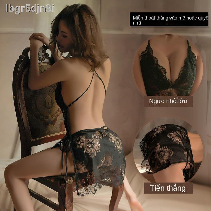 Người đàn ông hút thuốc sexy đồ lót backless đồng phục cám dỗ chọc tức kích thích ren phù hợp với dây tr