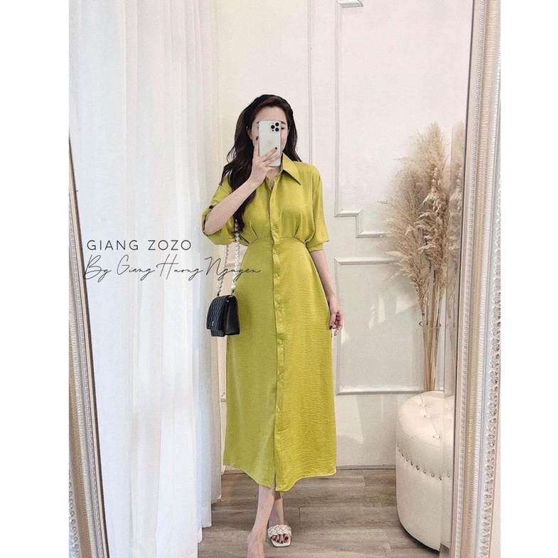 Váy chun eo tay bồng ZARA