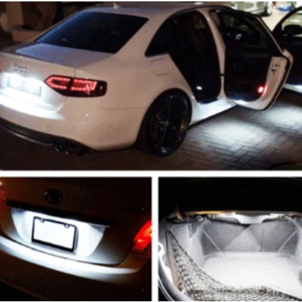 Bóng LED lùn chân T10 xe hơi ô tô màu trắng cho đèn xi nhan demi soi biển số đăng ký nội thất Toyota Camry Honda Accord