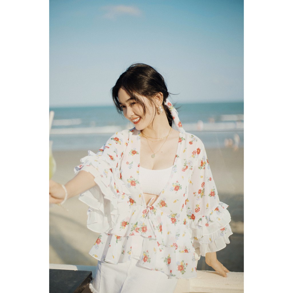 Áo khoác đi biển freesize - áo kimono dáng rộng - 𝐌𝐎𝐎𝐍𝐄𝐘 𝐊𝐈𝐌𝐎𝐍𝐎