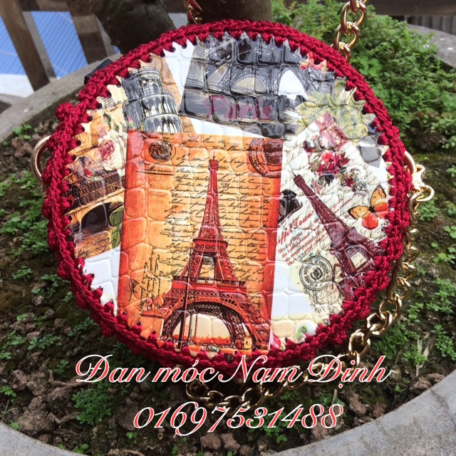 Túi trống tròn handmade